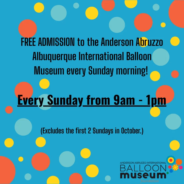 Free Sunday Morning Admission to the Albuquerque Balloon Museum