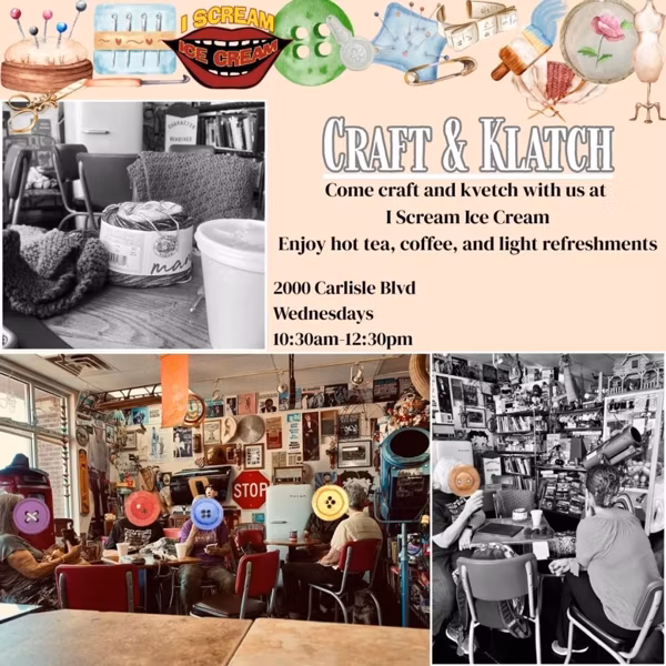 Craft and Klatch at I Scream Ice Cream