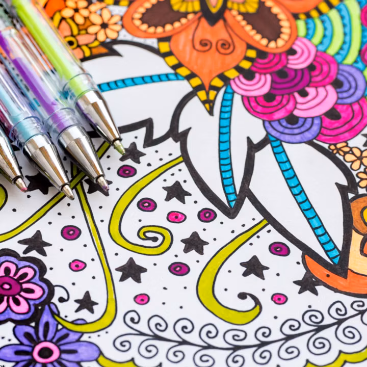 Adult Coloring Club at San Pedro Public Library