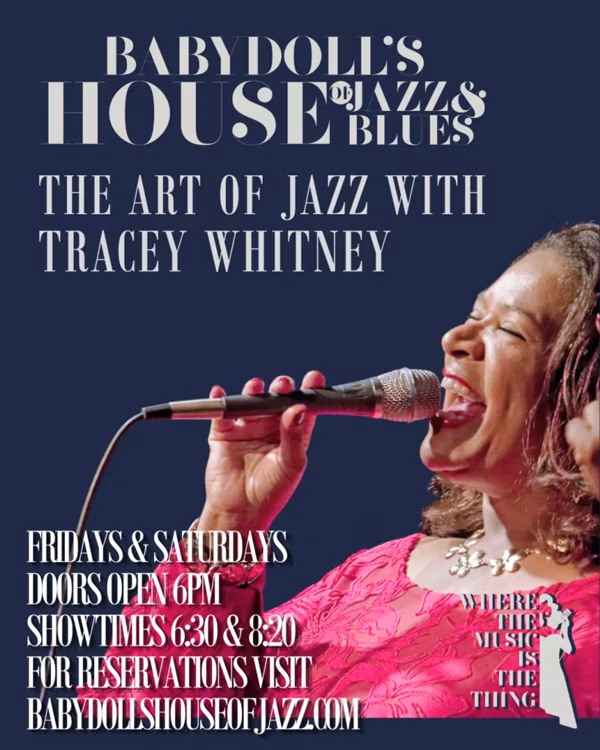 Events at Babydoll's House of Jazz & Blues May 7-9
