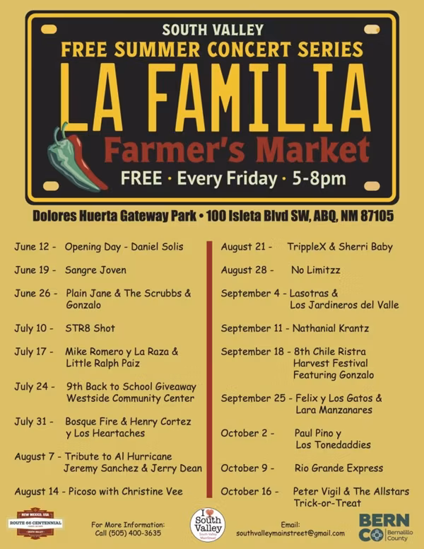 La Familia Farmers Market Free Summer Concert Series