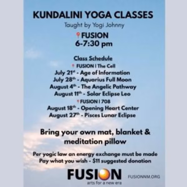 Kundalini Yoga Classes with Yogi Johnny Hoeft