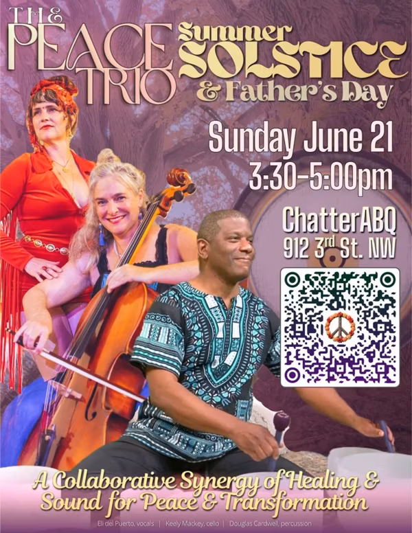 The PEACE TRIO Sound Healing for Summer Solstice (June 21) 2026!